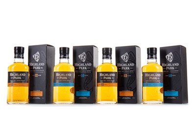 Lot 169 - 4 HALF BOTTLES OF HIGHLAND PARK - 12 YEAR OLD AND 10 YEAR OLD