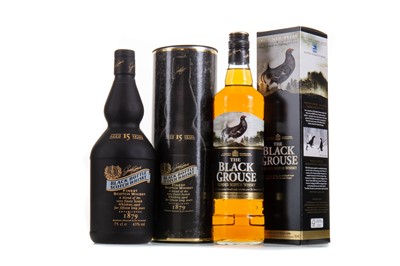 Lot 208 - BLACK BOTTLE 15 YEAR OLD 75CL AND BLACK GROUSE