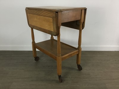 Lot 378 - OAK TEA TROLLEY