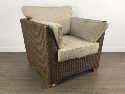 Lot 257 - MODERN CONSERVATORY RATTAN CHAIR