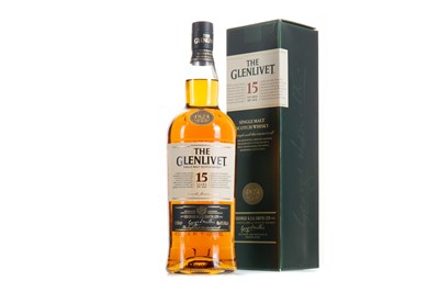 Lot 243 - GLENLIVET 15 YEAR OLD 1L