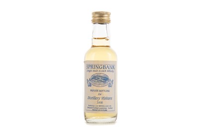 Lot 258 - SPRINGBANK DISTILLERY VISITORS 2008 MINIATURE