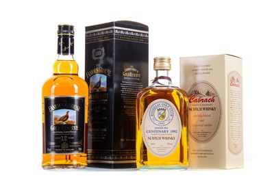 Lot 269 - FAMOUS GROUSE 12 YEAR OLD GOLD RESERVE AND CABRACH FOR ROTHESAY GOLF CLUB 75CL