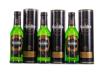 Lot 270 - 3 HALF BOTTLES OF GLENFIDDICH 12 YEAR OLD SPECIAL RESERVE