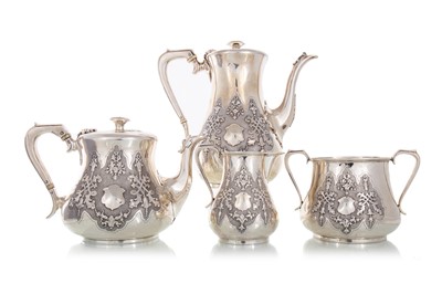 Lot 5 - VICTORIAN SILVER FOUR-PIECE TEA AND COFFEE SERVICE