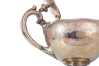 Lot 6 - VICTORIAN SILVER TEAPOT