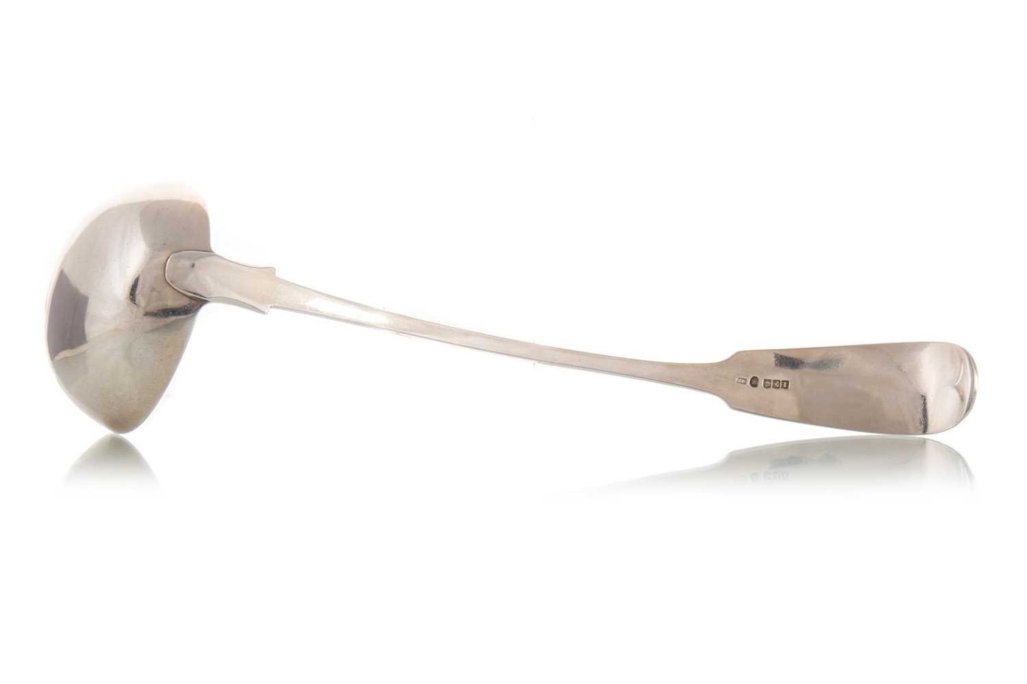 Lot 10 - VICTORIAN SILVER SOUP LADLE