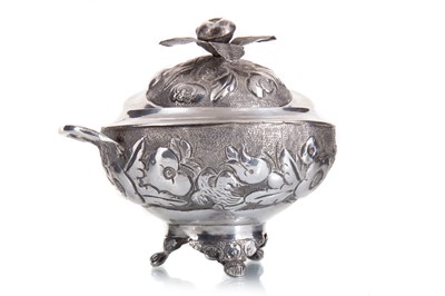 Lot 178 - CONTINENTAL SILVER SUGAR BOWL AND COVER