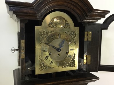 Lot 431 - OAK CASED GRANDMOTHER CLOCK