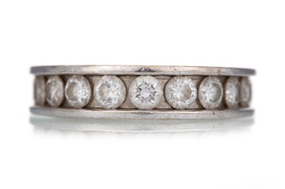 Lot 574 - DIAMOND HALF ETERNITY RING