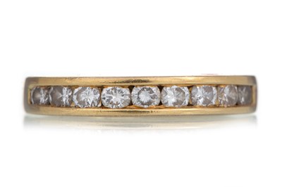 Lot 575 - DIAMOND HALF ETERNITY RING