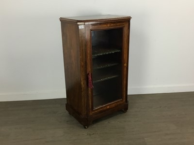 Lot 448 - VICTORIAN INLAID WALNUT  MUSIC CABINET