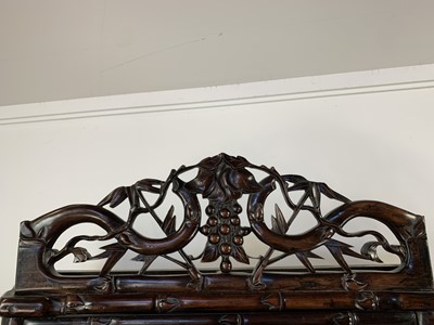 Lot 1260 - CHINESE HARDWOOD DISPLAY CABINET