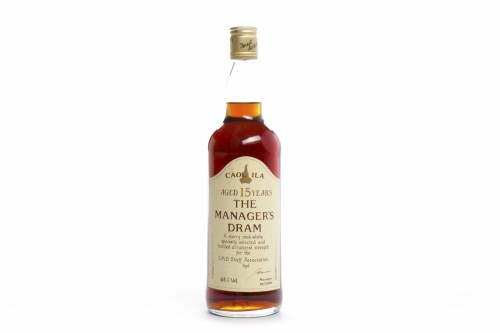 Lot 1314 - CAOL ILA MANAGERS DRAM AGED 15 YEARS Active....