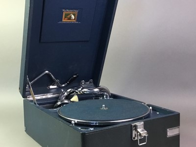 Lot 524 - HIS MASTER'S VOICE WIND UP GRAMOPHONE