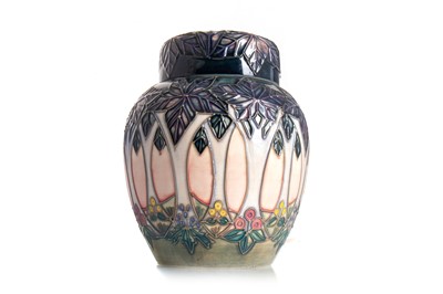 Lot 497a - SALLY TUFFIN FOR MOORCROFT, 'CLUNY' PATTERN GINGER JAR AND COVER
