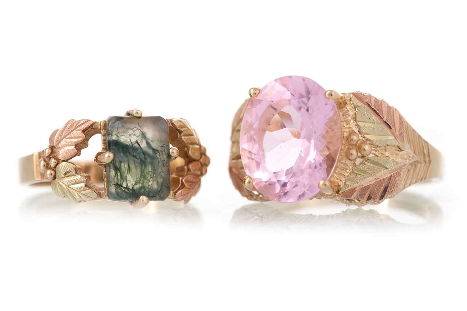 Lot 540 - TWO 'BLACK HILLS GOLD' RINGS