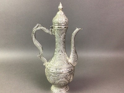 Lot 557 - SHEFFIELD PLATED JUG AND OTHER ITEMS