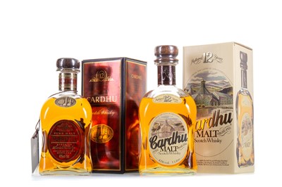 Lot 278 - 2 BOTTLES OF CARDHU 12 YEAR OLD (1L & 75CL)