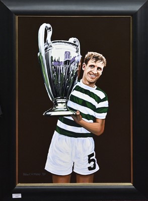 Lot 1521 - CELTIC F.C., PAINTING OF BILLY McNEILL