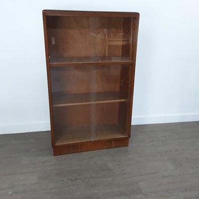 Lot 560 - WALNUT BOOKCASE