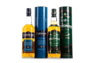 Lot 303 - TORMORE 12 YEAR OLD AND MILTONDUFF-GLENLIVET 12 YEAR OLD