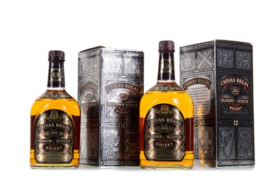 Lot 311 - 2 BOTTLES OF CHIVAS REGAL 12 YEAR OLD (1L & 75CL)