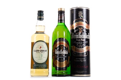 Lot 315 - GLENFIDDICH SPECIAL OLD RESERVE 1L AND GLEN GRANT PURE MALT 1L