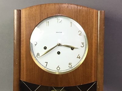 Lot 91 - GERMAN WALNUT WALL CLOCK