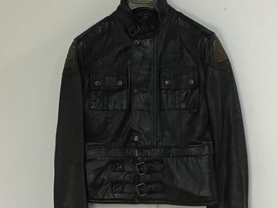 Lot 101 - LADIE'S BLACK BELSTAFF LEATHER JACKET