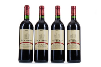 Lot 638 - 4 BOTTLES OF CHATEAU HAUT-BERGEY 1999 PESAC-LEOGNAN