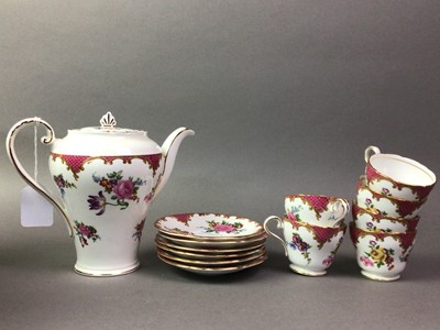Lot 120 - AYNSLEY COFFEE SET