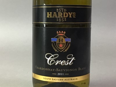 Lot 159 - EIGHT BOTTLES OF HARDY'S CREST CHARDONNAY-SAUVIGNON BLANC