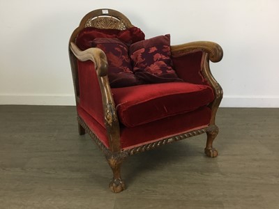 Lot 43 - MAHOGANY ARMCHAIR