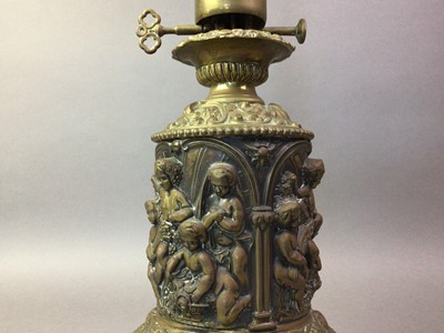 Lot 144 - VICTORIAN OIL LAMP