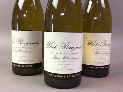 Lot 178 - THREE BOTTLES OF ADNAMS CUVEE PAUL TALMARD 2010 WHITE BURGUNDY