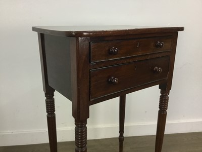 Lot 49 - VICTORIAN MAHOGANY SIDE TABLE