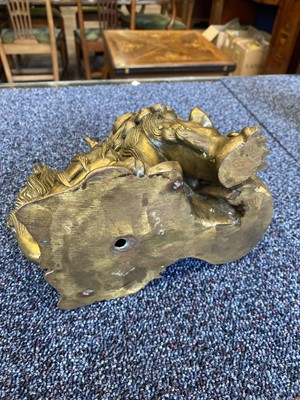 Lot 1097 - OPPOSING PAIR OF CHINESE POLISHED BRONZE FO DOGS