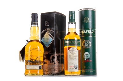 Lot 369 - OLD PULTENEY 12 YEAR OLD AND ABERFELDY 12 YEAR OLD