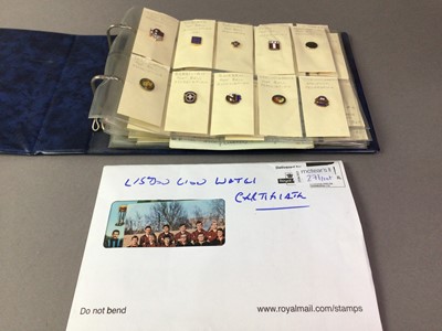 Lot 271 - GROUP OF FOOTBALL STAMPS, BADGES AND STICKERS