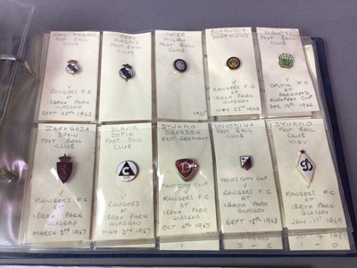 Lot 271 - GROUP OF FOOTBALL STAMPS, BADGES AND STICKERS