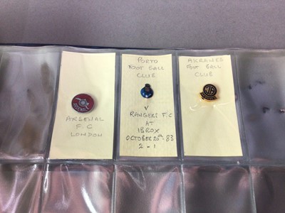 Lot 271 - GROUP OF FOOTBALL STAMPS, BADGES AND STICKERS