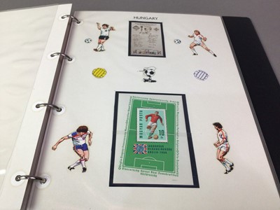 Lot 271 - GROUP OF FOOTBALL STAMPS, BADGES AND STICKERS