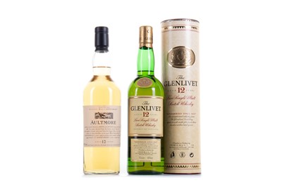 Lot 378 - AULTMORE 12 YEAR OLD FLORA & FAUNA AND GLENLIVET 12 YEAR OLD