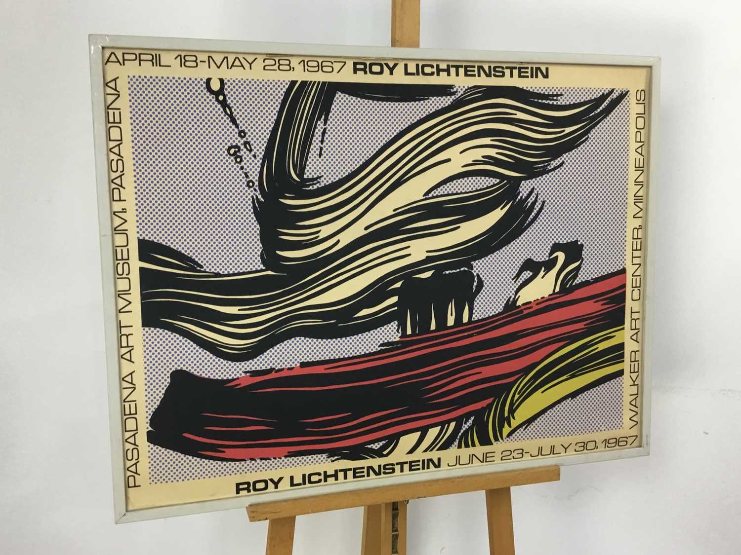 Lot 272 - AFTER ROY LICHTENSTEIN, 'BRUSHSTROKES' EXHIBITION POSTER