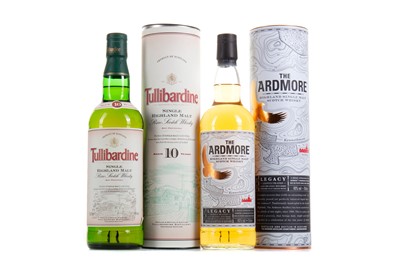 Lot 382 - TULLIBARDINE 10 YEAR OLD AND ARDMORE LEGACY