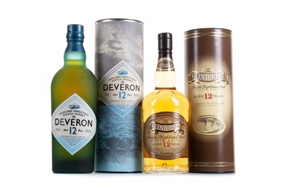 Lot 399 - GLENTURRET 12 YEAR OLD AND THE DEVERON 12 YEAR OLD