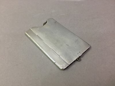 Lot 274 - GEORGE V SILVER CARD CASE