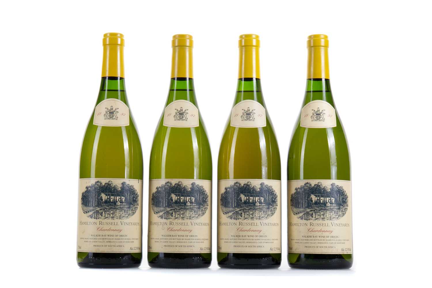 Lot 660 - 4 BOTTLES OF HAMILTON RUSSELL VINEYARDS 1997 CHARDONNAY