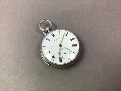 Lot 283 - JOHN FORREST LONDON, VICTORIAN SILVE CASED POCKET WATCH